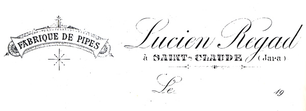 En-tête de lettre de Lucien Regad