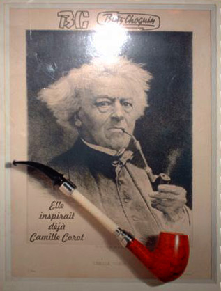 Corot fumant une pipe origine de Butz-Choquin