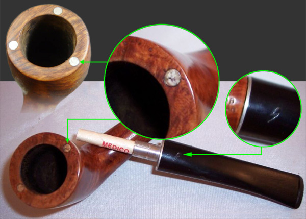Medico 2 and 3 magnet pipes 
