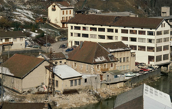 Usine Morand à Saint Claude : façades arrière