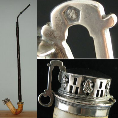 Pipe en écume avec couvercle à évents