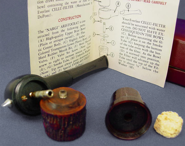 Notice d'emploi et pipe Nargi démontée Notice d'emploi et pipe Nargi démontée